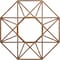 Ekena Millwork Guardian Wood Fretwork Pierced Ceiling Medallion, Walnut, 20"OD x 7 3/4"ID x 1/4"T CMWP20X20X0250GDWA - alternate 1